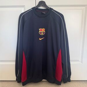 Fc Barcelona Nike Sweatshirt 1999-2000 Size XL Authentic